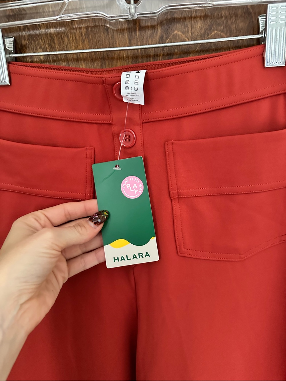 NWT Halara High-Rise Wide-Leg Pants in Teracotta - Picture 3 of 4